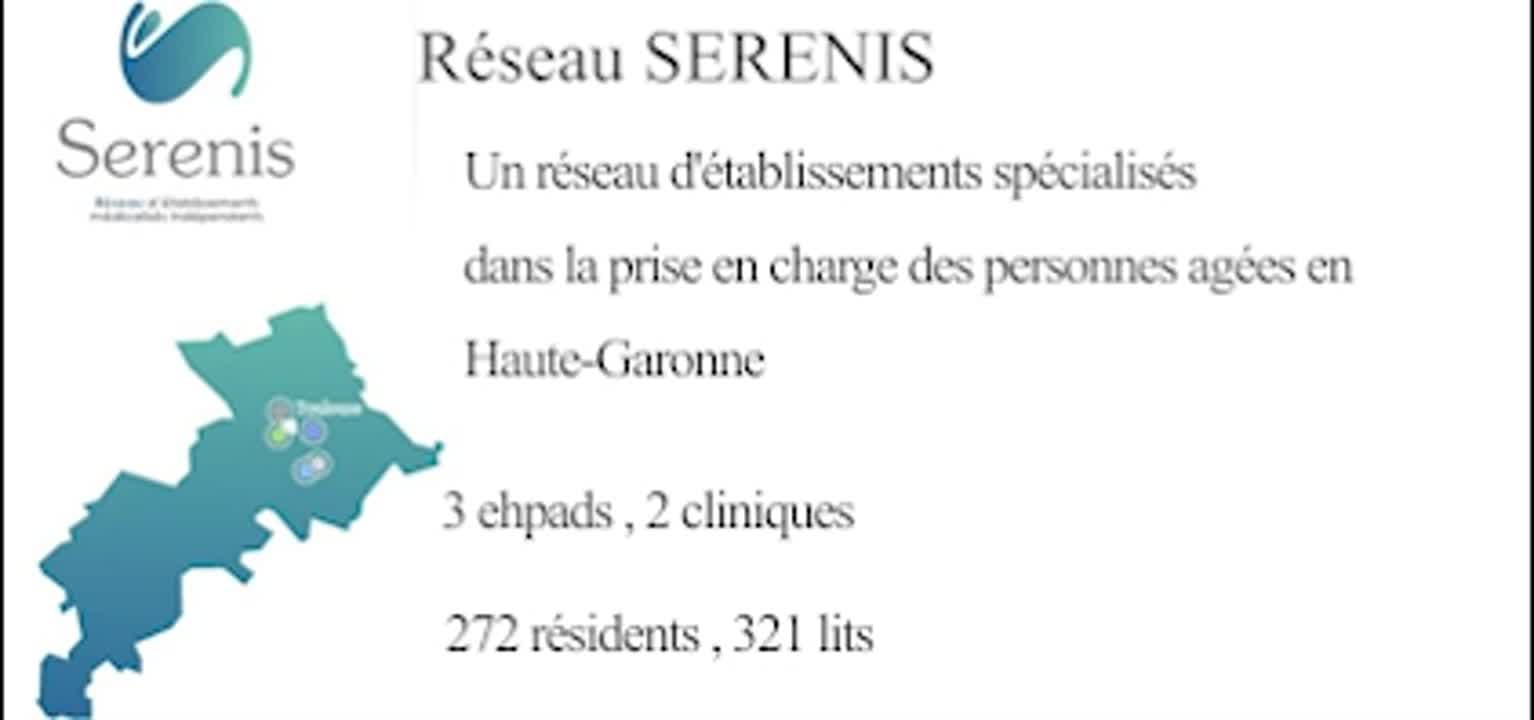 Le réseau SERENIS, deux cliniques et trois EHPAD indépendants, est spécialiste de l'accompagnement des personnes âgées e